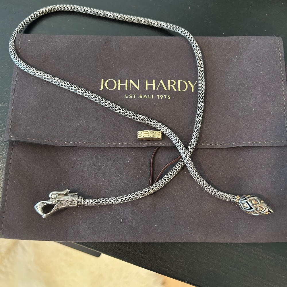 John Hardy Sterling Silver and Gold Neckace